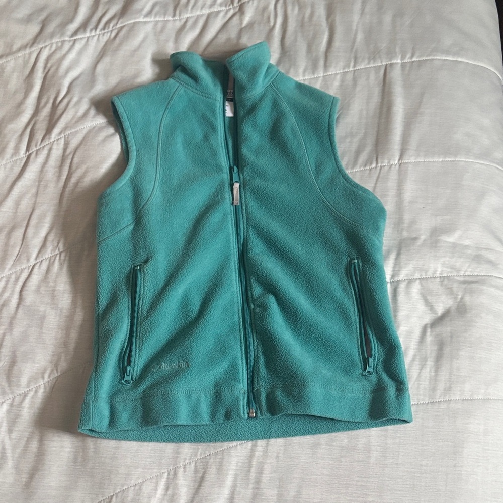 Columbia Turquoise Fleece Vest